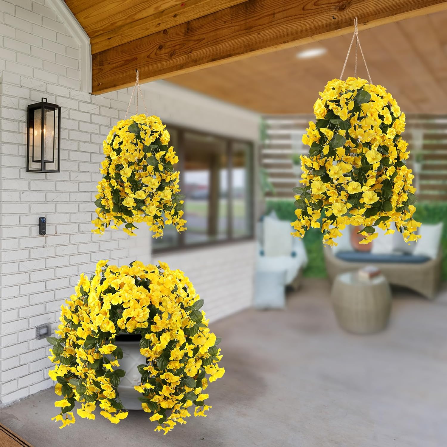 Lifelike UV-Resistant Autumn Flowers – Waterproof, Windproof & Perfect for Fall Decor 🍂