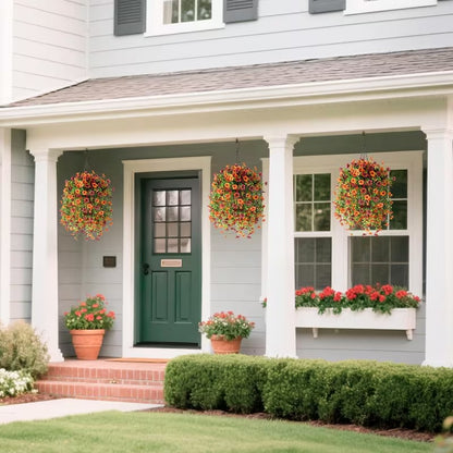 Lifelike UV-Resistant Autumn Flowers – Waterproof, Windproof & Perfect for Fall Decor 🍂