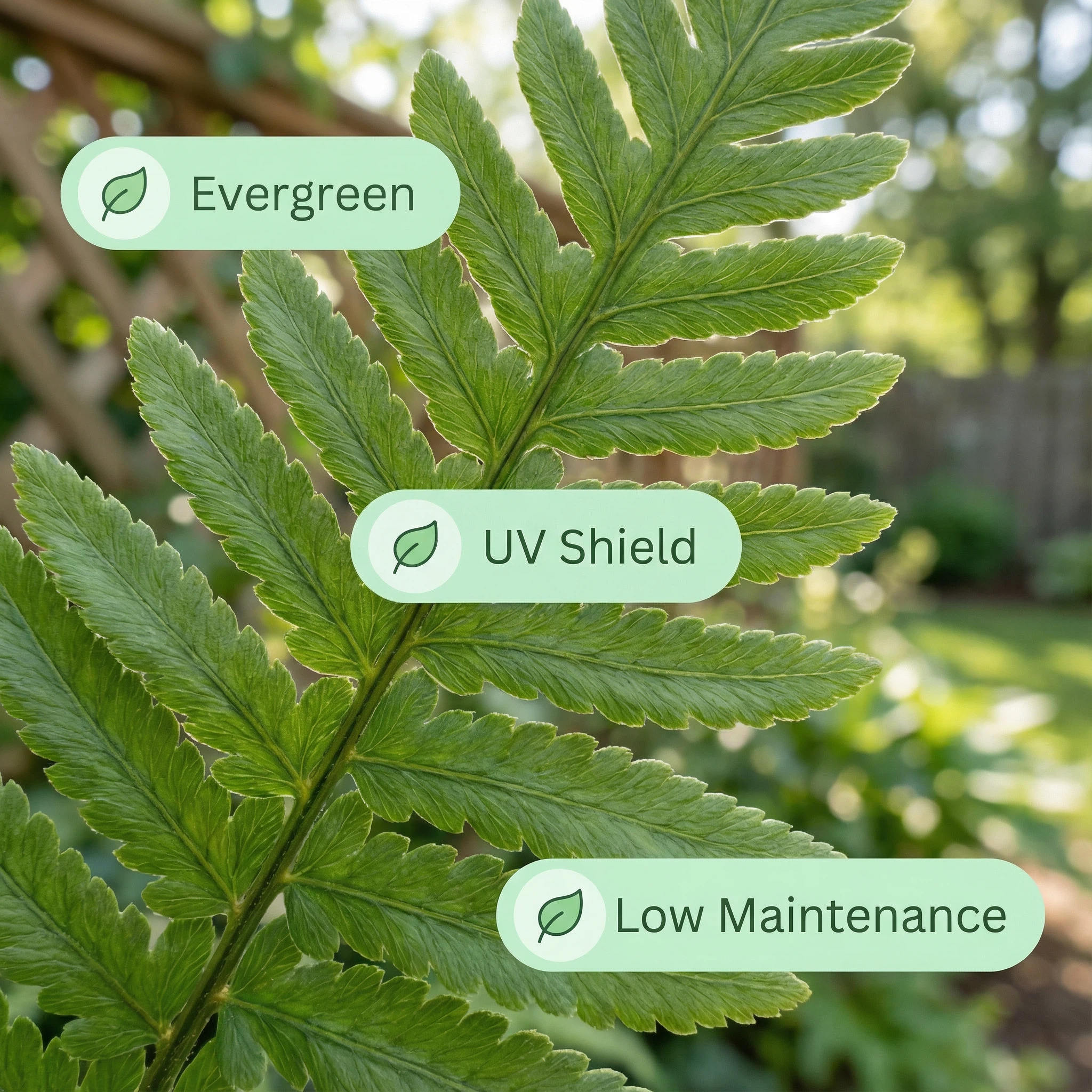 🌱 Boston Fern Hanging Plant — Lifelike, Large & UV-Resistant
