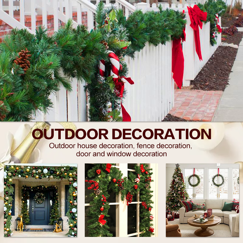 THE EVERLUSH CEDAR GARLAND - A COZYCHRISTMAS SPARKLE, INSTANTLY