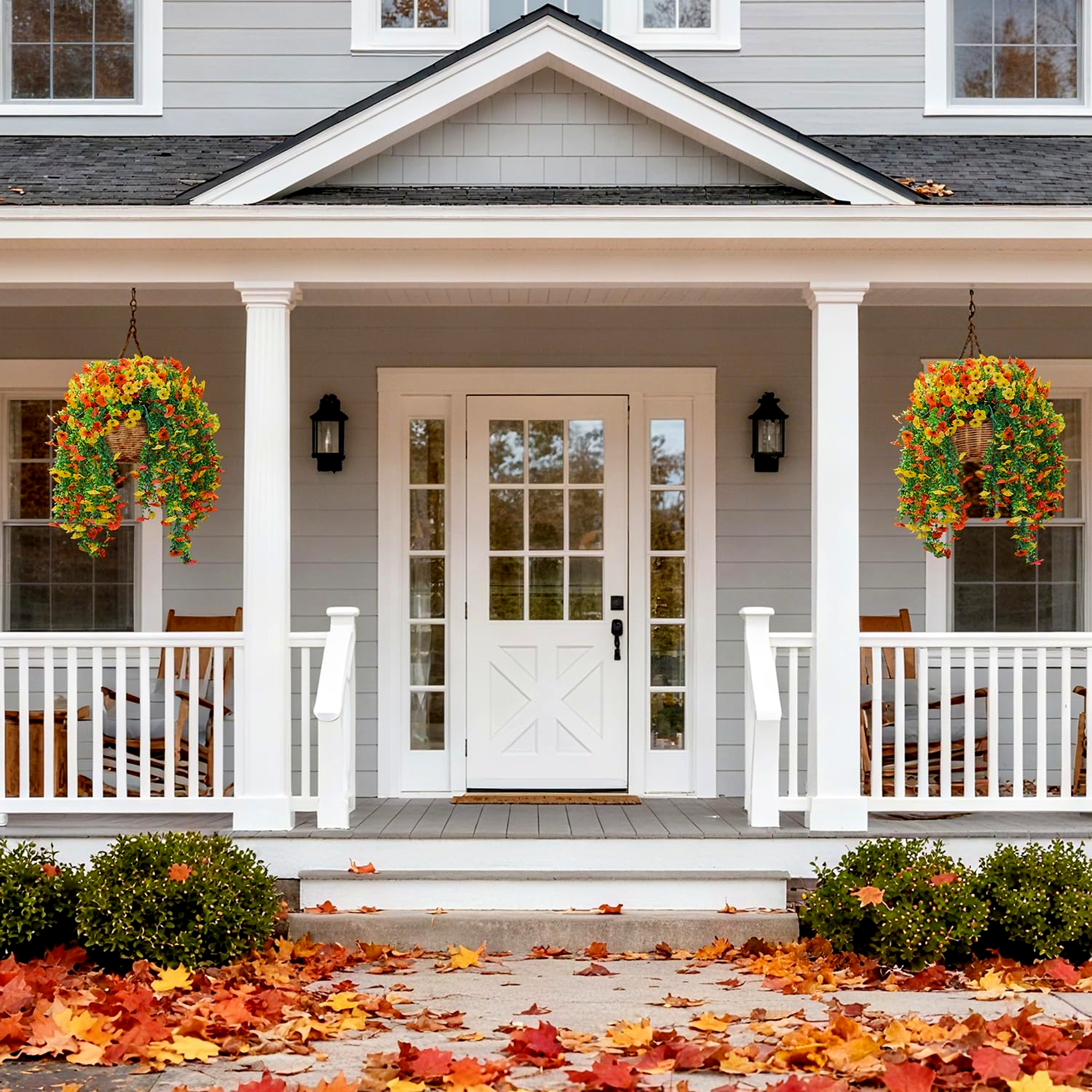 Lifelike UV-Resistant Autumn Flowers – Waterproof, Windproof & Perfect for Fall Decor 🍂