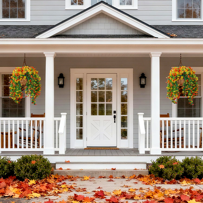 Lifelike UV-Resistant Autumn Flowers – Waterproof, Windproof & Perfect for Fall Decor 🍂