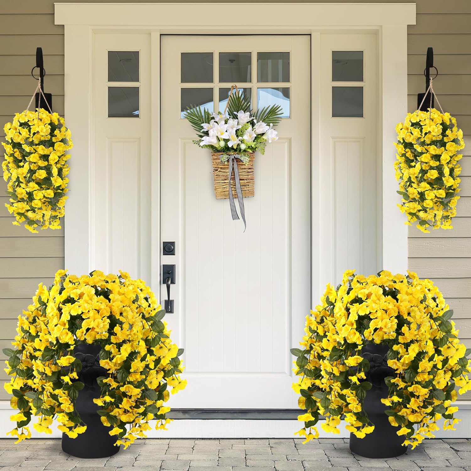 Lifelike UV-Resistant Autumn Flowers – Waterproof, Windproof & Perfect for Fall Decor 🍂