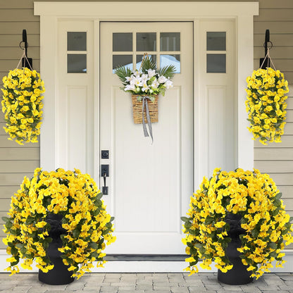 Lifelike UV-Resistant Autumn Flowers – Waterproof, Windproof & Perfect for Fall Decor 🍂