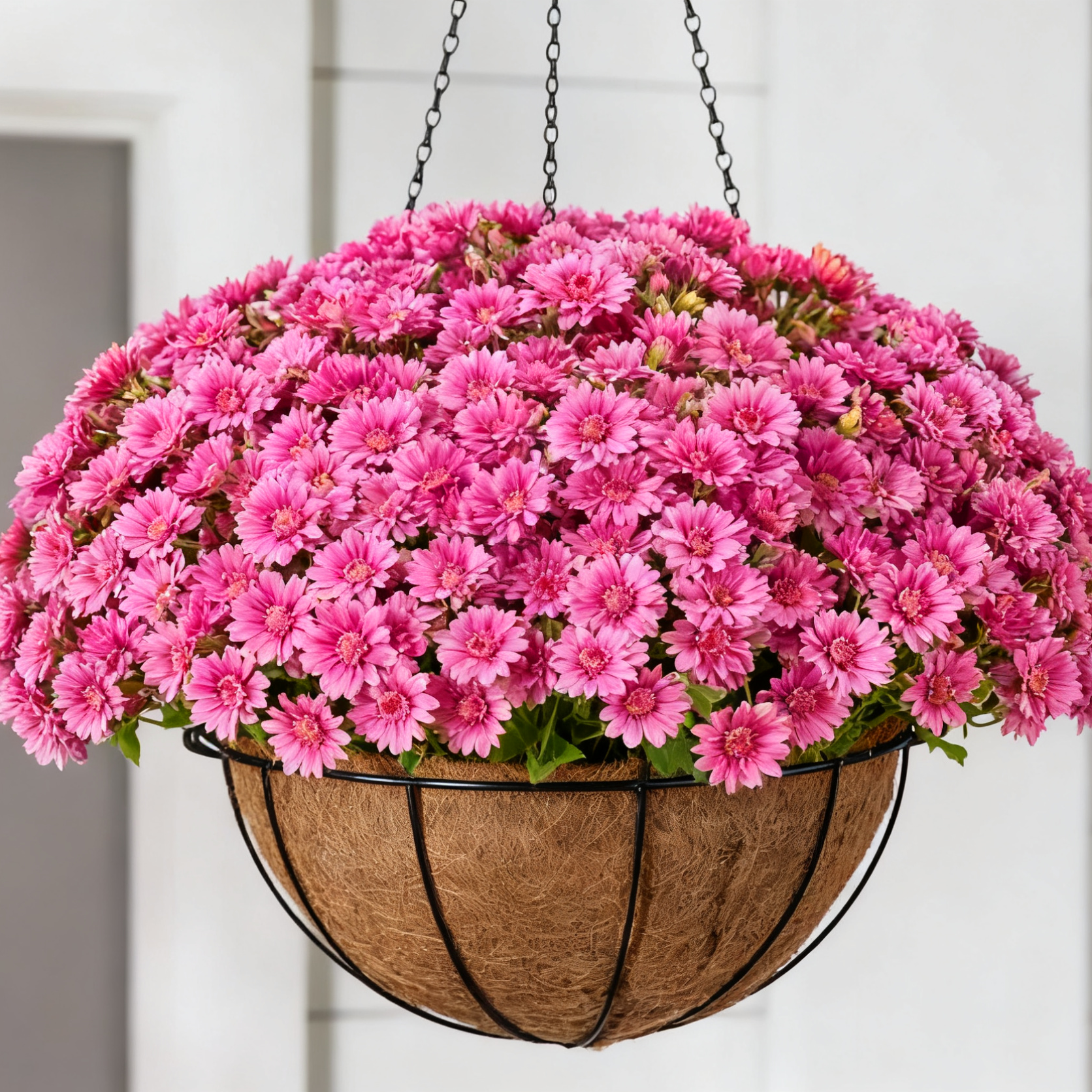 Artificial Outdoor Sunset Mums Flowers - UV resistant, Waterproof, Windproof