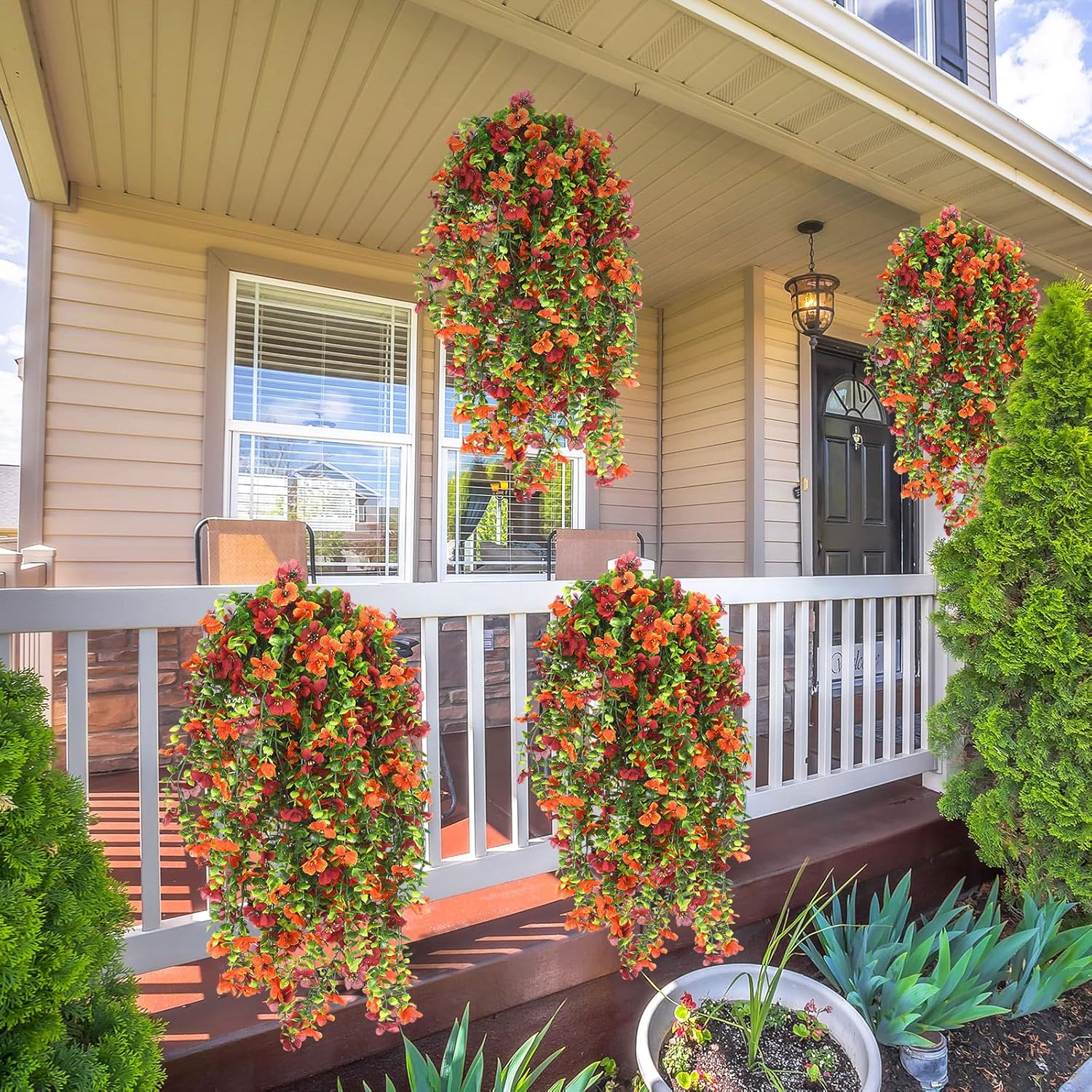 Lifelike UV-Resistant Autumn Flowers – Waterproof, Windproof & Perfect for Fall Decor 🍂