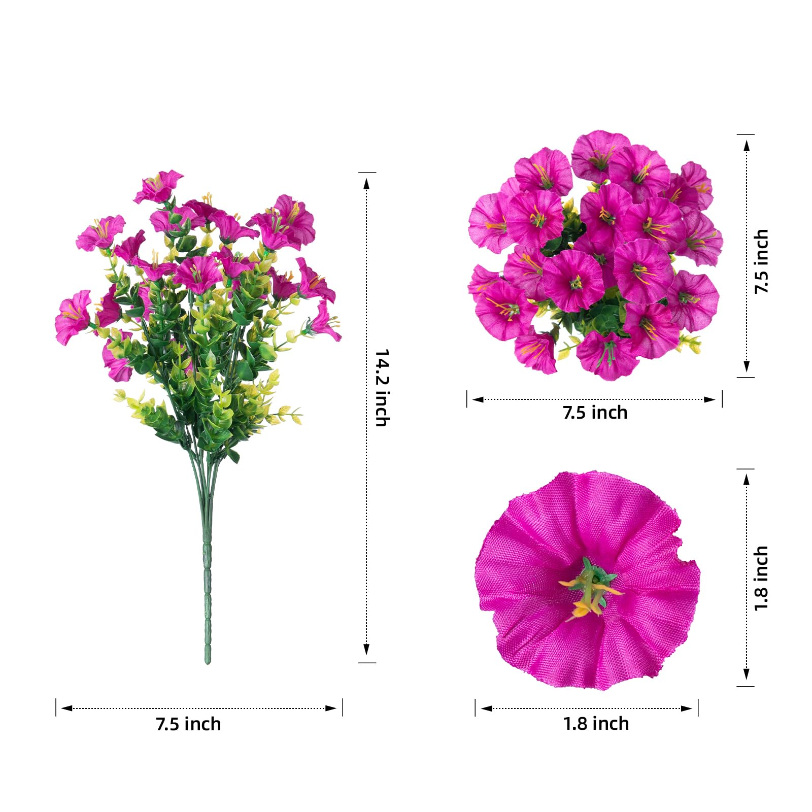 🔥BUY 1 GET 1 FREE (2 PCS)🔥UV Resistant Artificial Petunias Flowers