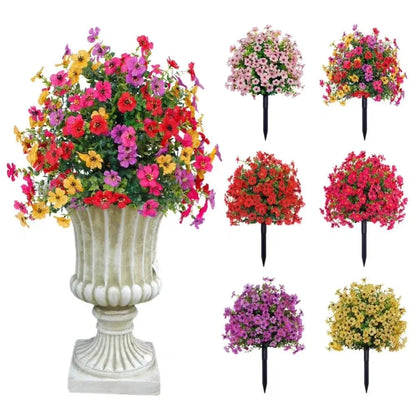 15.7 x 23.6-Inch UV-Resistant Artificial Flower Bouquet for Indoor and Outdoor Decor