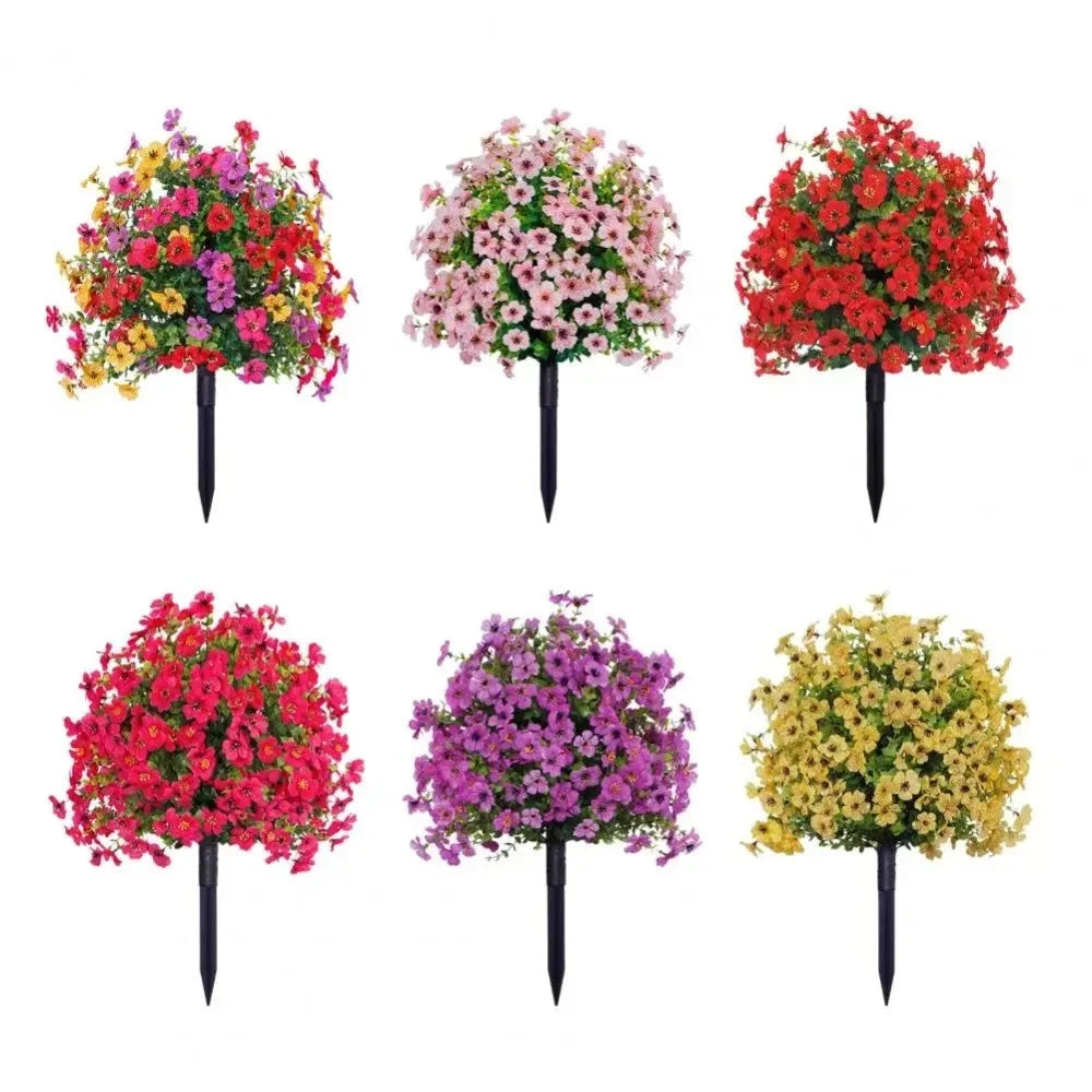 15.7 x 23.6-Inch UV-Resistant Artificial Flower Bouquet for Indoor and Outdoor Decor