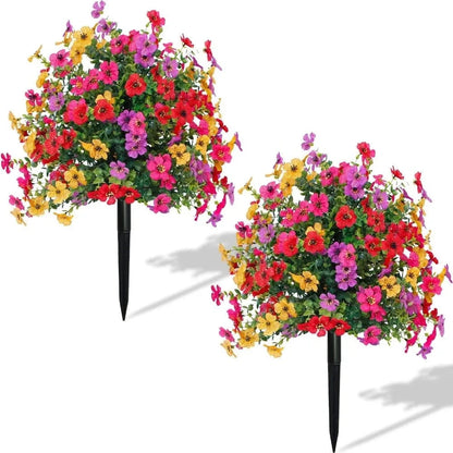 15.7 x 23.6-Inch UV-Resistant Artificial Flower Bouquet for Indoor and Outdoor Decor