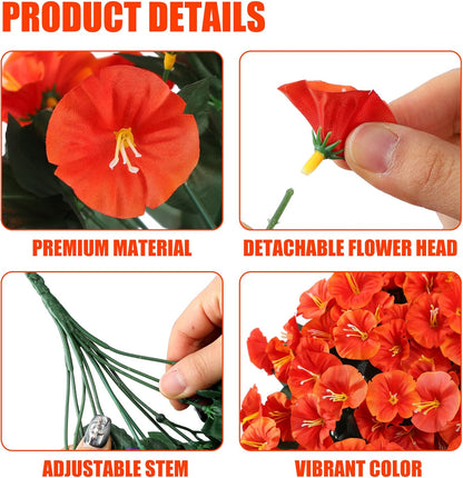 Lifelike UV-Resistant Autumn Flowers – Waterproof, Windproof & Perfect for Fall Decor 🍂