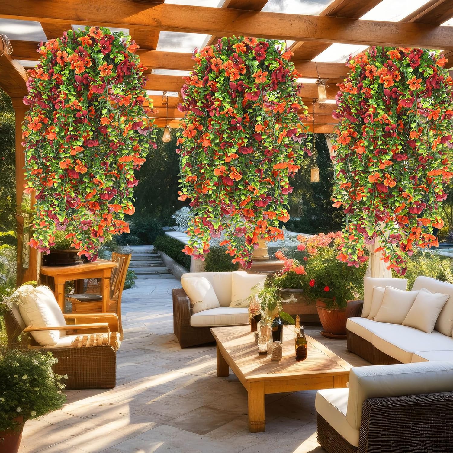 Lifelike UV-Resistant Autumn Flowers – Waterproof, Windproof & Perfect for Fall Decor 🍂