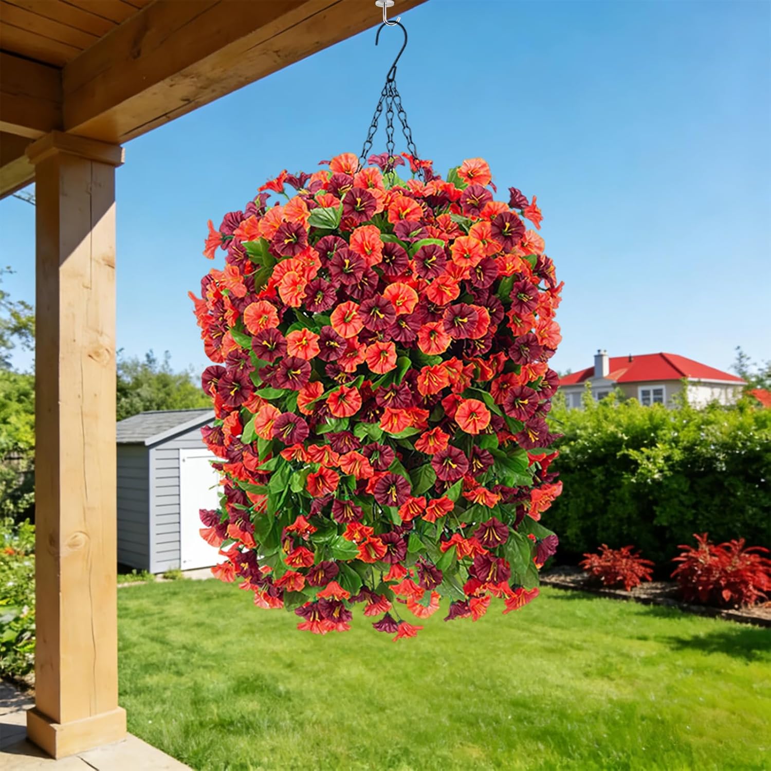 Lifelike UV-Resistant Autumn Flowers – Waterproof, Windproof & Perfect for Fall Decor 🍂