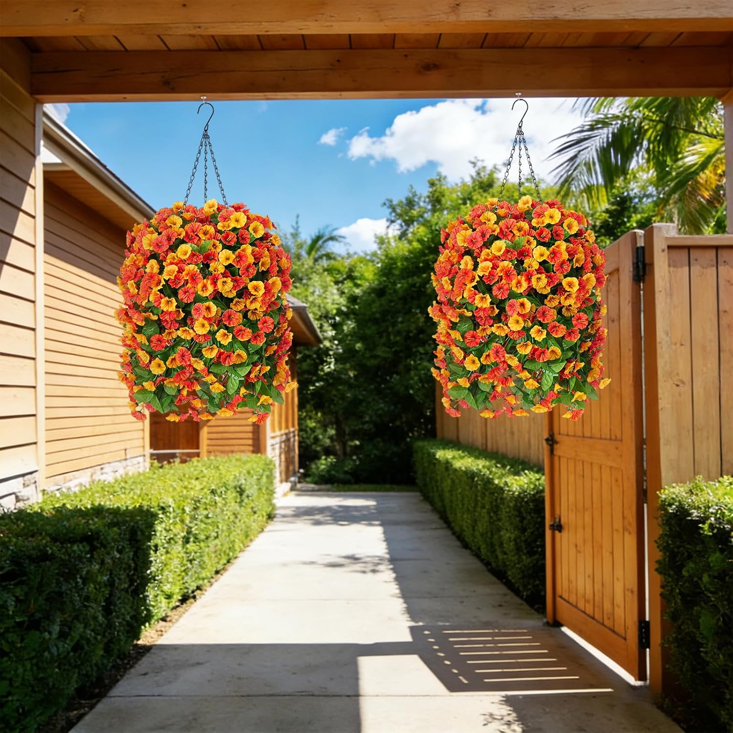 Lifelike UV-Resistant Autumn Flowers – Waterproof, Windproof & Perfect for Fall Decor 🍂